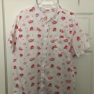 Toy Story shirt short sleeve Disney button up XXL